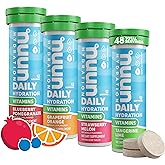 Nuun Hydration Vitamins Electrolyte Tablets, Mixed Fruit, 5 Essential Electrolytes for Hydration + Vitamin A, B6, C, D, E, wi