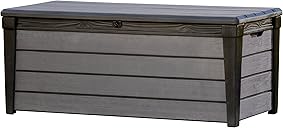 Keter - Arcón exterior Brushwood WLF, Capacidad 454 litros, Color marrón