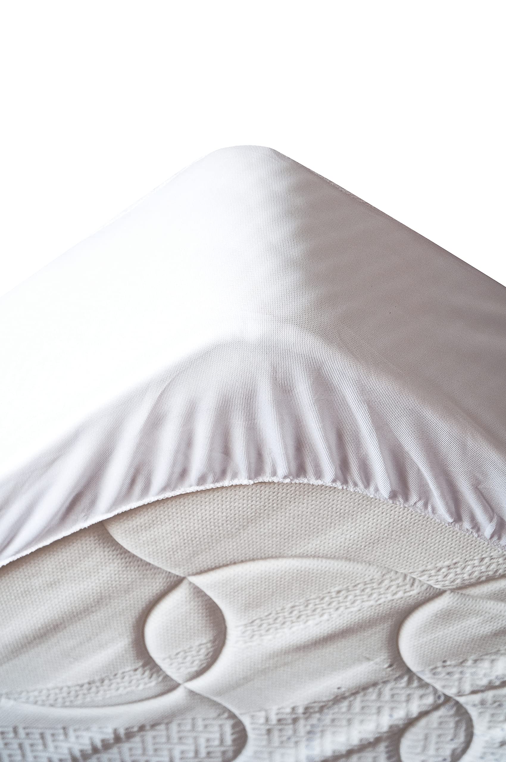 Lovely Casa pm49374001 Tricia Mattress Protector Polyester/Cotton White 200 x 180 x 10 cm