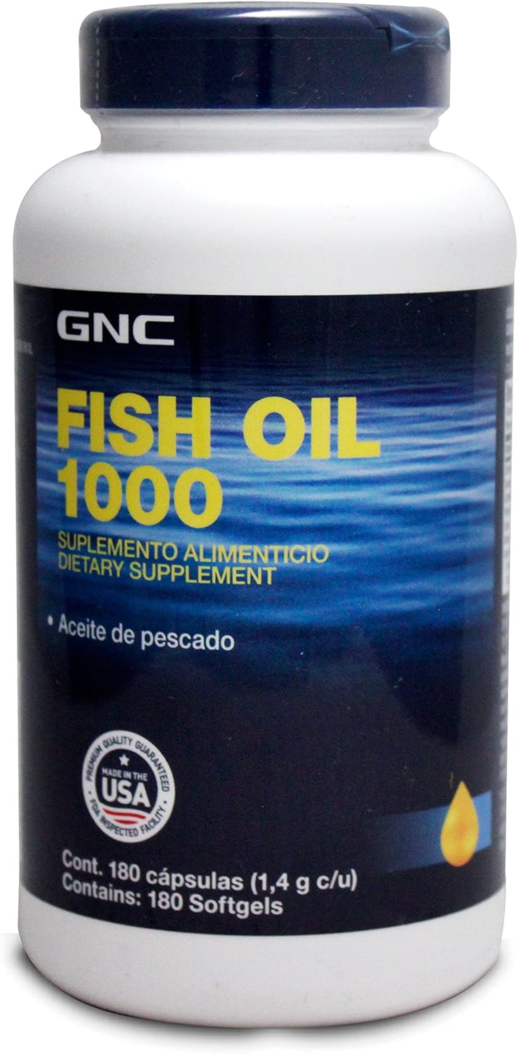 GNC Fish Oil 1000 180 caps Salud y Cuidado Personal