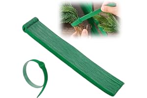 40pcs Christmas Garland Ties,11.8" Adjustable Holiday Banister Ties Reusable Nylon Garden Plant Cable Straps Green Hook and L