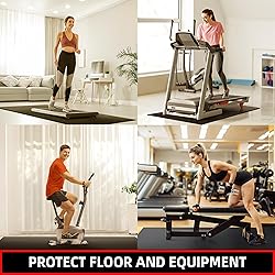 GymCope Treadmill mat, 75.6"x30" Exercise Equipment