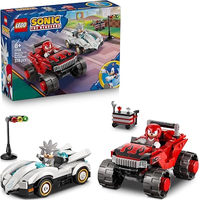 Sonic The Hedgehog: Coche de Silver vs Monster Truck de Knuckles 77118