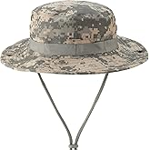 FRTKK Military Boonie Hat Tactical Adjustable Boonie Hats for Men Women Hunting Fishing Outdoor Safari Sun