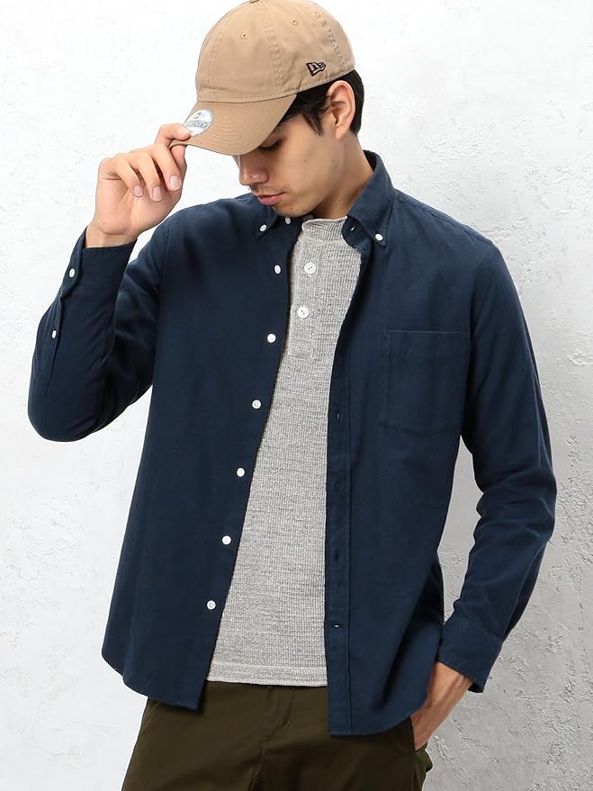 Amazon ユナイテッドアローズ グリーンレーベル リラクシング United Arrows Green Label Relaxing Kt P V Viyella H B シャツ 7970 Navy 79 L シャツ 通販