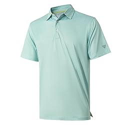Men's Golf Shirts Dry Fit Short Sleeve Print