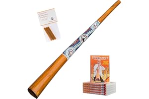 Australian Treasures - Didgeridoo Wood 130 cm - Didgeridoo for Beginners - DidgeridooDVD - Beeswax
