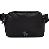 Parker Baby Diaper Belt Bag - Portable Fanny Pack Diaper Bag, Crossbody Bag for Moms - "Birch Belt Bag" - Black