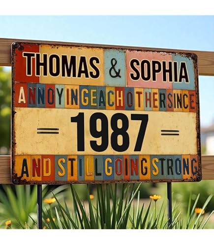 Annoying Each Other Since 1996 And I Still Going Strong Old Couple Sunset Customized Personalized Name Number