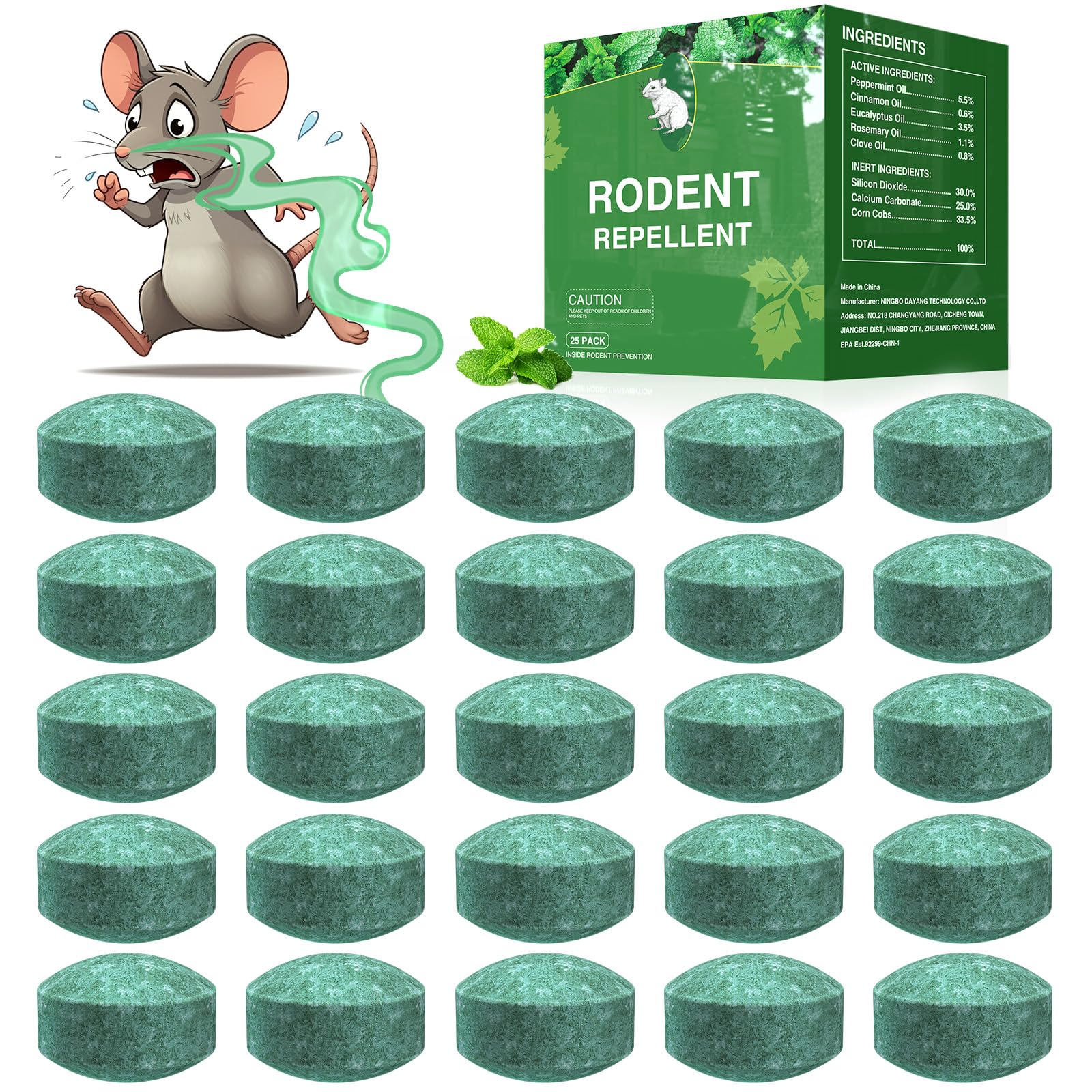 Photo 1 of ***MISSING PIECES*** Mouse Rodent Repellent, 25 Pack Peppermint Oil Mouse Traps for Rat Mice, Ant, Roach, Spider, Squirrel, Nature Mouse Deterrent for Indoor Outdoor Use, for Garden & Home, Family & Pet Safe