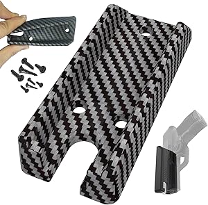 Full Rubber Cover Draw Quick Gun Magnet, Gun Accessories for Pistol Load Fast, No Screw&Drill&Trace Installation in Vehicle,Truck,Car,Home|Concealed Handgun Magnetic Holder with Powerful Adhesive Tape