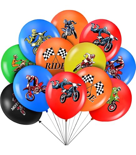 Toyland Palloncino foil da 26 pollici per moto Moto Racing - blu