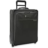 Briggs &amp; Riley Baseline Global 2-Wheel Softside Carry-On, Black | Integrated Garment Carrier, Front Opening Pocket, Telescoping Handle, Spinner Wheels, Meets Most Airline Carry-On Requirement