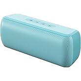 LENRUE Bluetooth Speaker,Wireless Portable Speakers with TWS, 16H Playtime,Loud Clear Sound for Home,Travel and Outdoor,Handfree Calls Compatible with for iPhone (Powder Blue)