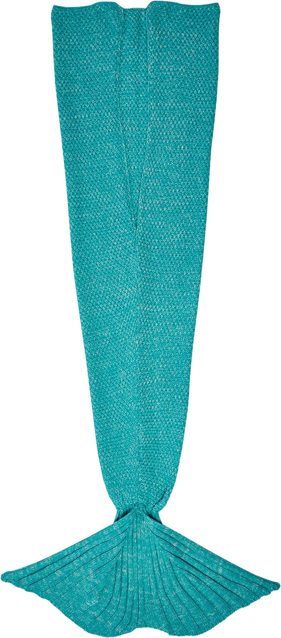 CASOFU Mermaid Tail Blanket Crochet and Mermaid Blanket for Adult,Super Soft (71"x32", Green)