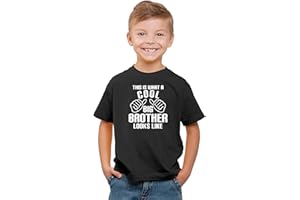 Witty Fashions This is What A Cool Big Brother Looks Like - Funny Older Sibling Novelty - Kids T-Shirt