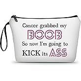 ARIOSEY Breast Cancer Gift Set - Travel Cosmetic Bag, Motivational Gifts for Cancer Care, End Of Chemo & After Surgery Support