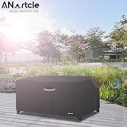 ANartcle Outdoor Patio Coffee Table Cover, 600D