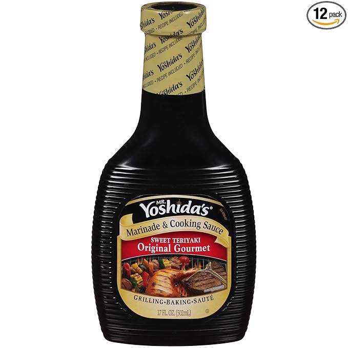 Amazon Com Mr Yoshida S Original Sweet Teriyaki Gourmet Marinade Cooking Sauce 17 Fl Oz Bottles Pack Of 12 Gourmet Marinades Grocery Gourmet Food