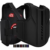 RDX Boxing Body Protector, MMA Kickboxing Muay Thai Boxing Chest Guard, Sparring Training Heavy Punching, Kara Adjustable Strike Shield, Martial Arts Upper Body Ribs Protection Pad, Taekwondo Vest