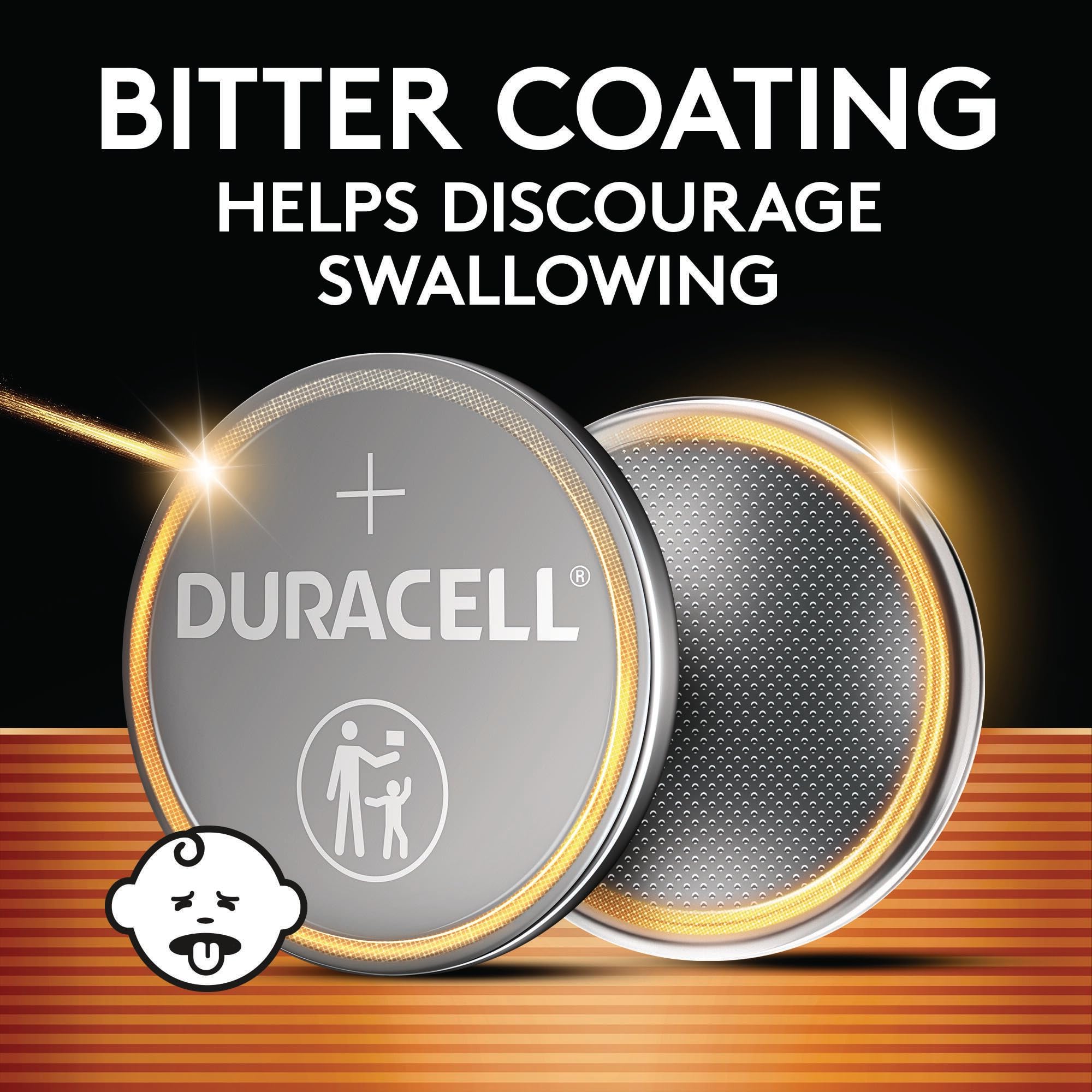 Duracell 2032 Lithium Battery. 4 Count Pack. Child Safety Features. Compatible with Apple AirTag, Key Fob, and other devices. CR2032 3V Cell. 2032 Battery, Lithium Coin
