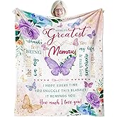 Zvzmzy Memaw Gifts Blanket 60"x 50" - Memaw Birthday Gifts - Gift for Memaw Birthday - Memaw Presents for Grandma from Grandkids