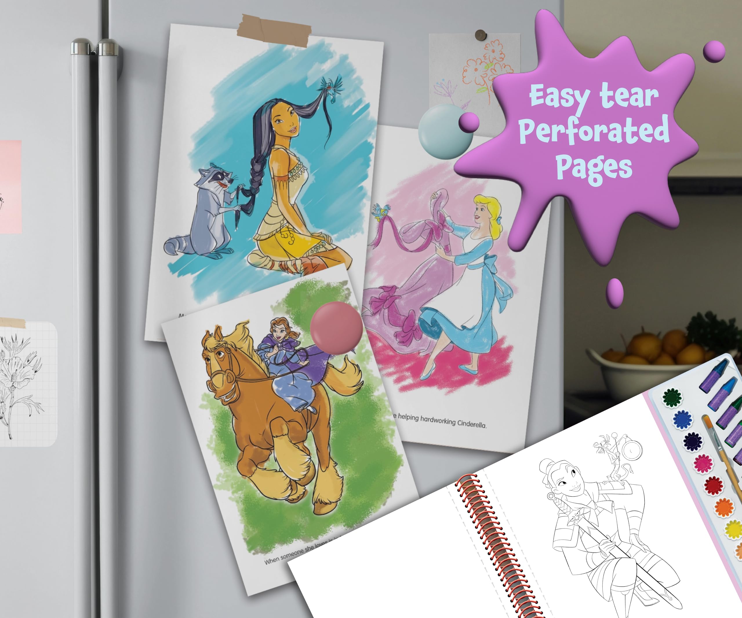 Mua Phidal - Disney Princess Deluxe Poster Paint & Color - with 80 ...