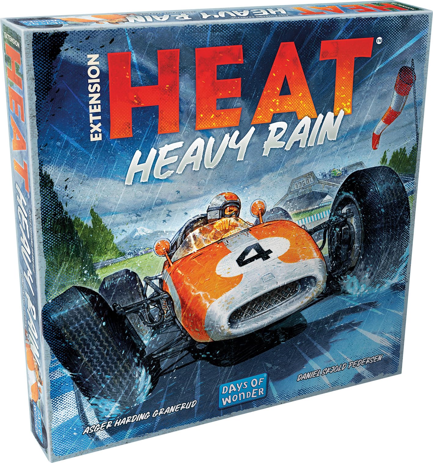 Asmodee - Days Of Wonder - Heat: Heavy Rain Expansion - Requires HEAT Base Set - 2 New Circuits, Additional Player, New Rules - Ages 12+ โ image 1