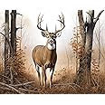 TUMOVO White Tail Buck Deer Paint by Numbers Kit for Adults & Kids, DIY Easy Oil Painting for Home Wall Decor, 16x20 Inch, Acrylic