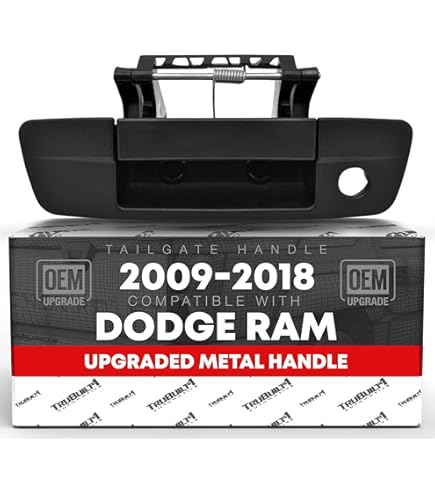 For 2009-2018 Dodge RAM 1500 Chrome Tailgate Handle COVER W/o Key Hole