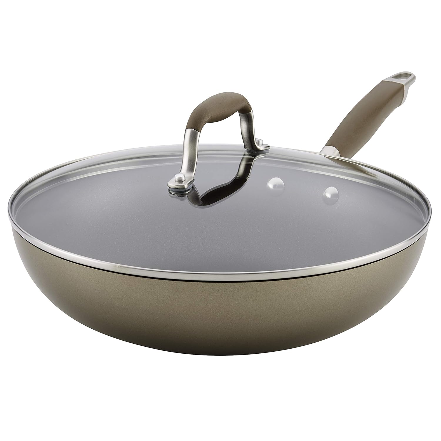 Buy Anolon Advanced Bronze HardAnodized Nonstick 12Inch Covered Ultimate Pan Online at Low