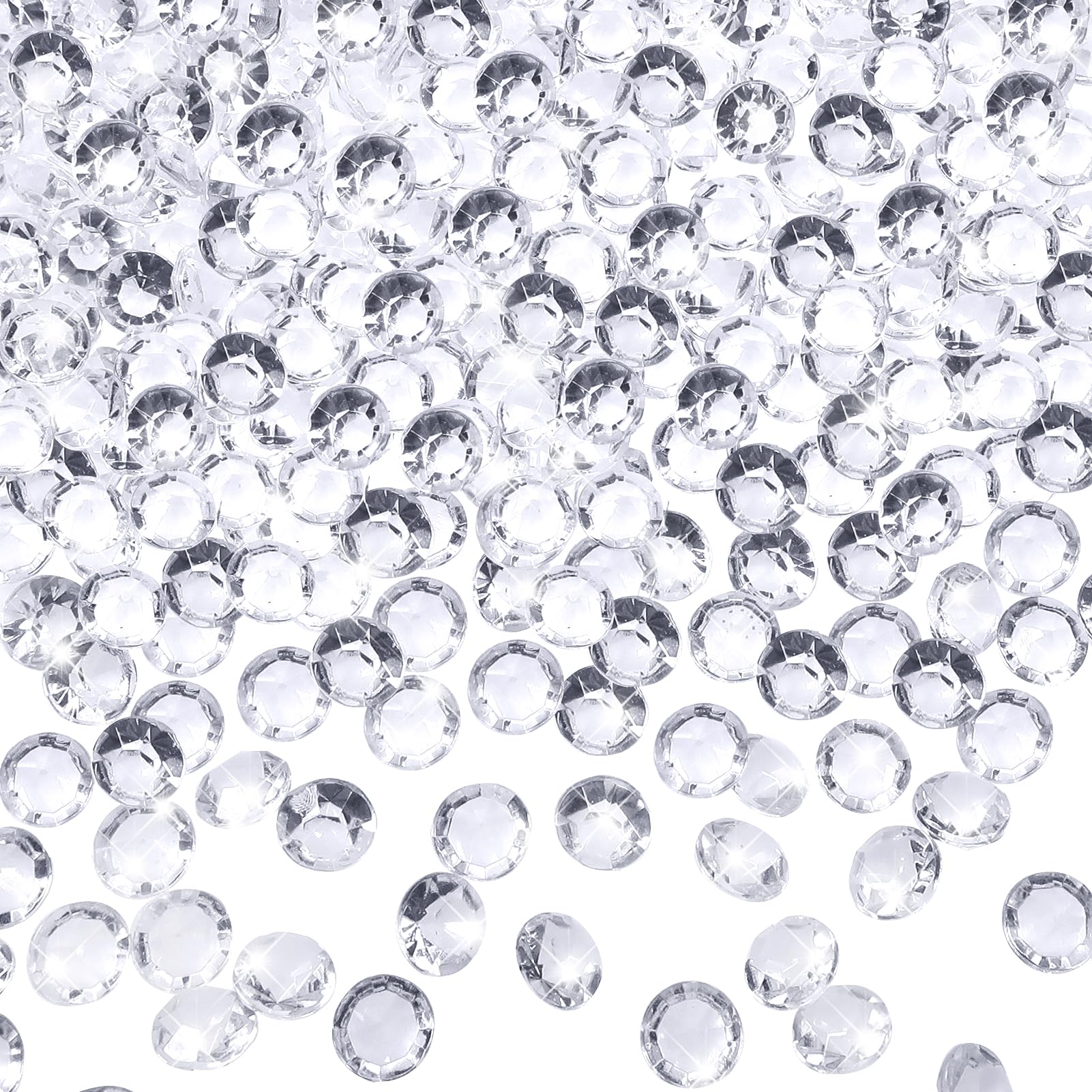 TOAOB 5000 Pieces Clear Table Scatter Crystals Acrylic Diamonds Rhinestones 4.5mm for Table Decorations Wedding Decoration Bridal Shower Decoration
