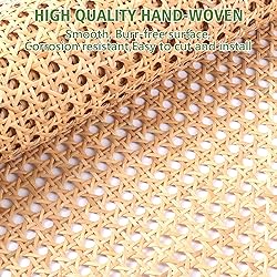 18" Width Cane Webbing, Natural Rattan Webbing for