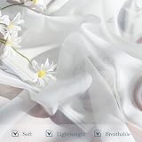 PONY DANCE White Voile Curtains 24in Drop 29in Wide 2 Panels Caravan view 4