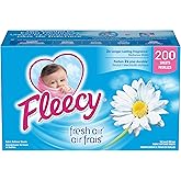 Fleecy Fabric Softener Dryer Sheets - For Irresistibly Soft & Static-Free Clothes | Paraben & Phosphate Free | Softener for L