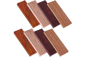 8 PCS Wood Knife Scale Blanks Wood Handle Material for Knife Making Black Walnut and Rosewood DIY Knife Handles and Crafts