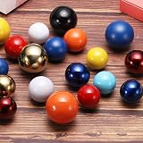 sourcing map Gazing Globe 1.5 inch Ruby Red Stainless Steel Ball 2pcs view 7