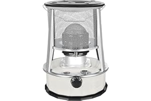 LINWIN 2 in 1 Kerosene Heater & Stove, Non-Electric Indoor Heater, 9000 BTU, Portable Kerosene Heater for Camping, Hunting, Cooking, Home, Garage, and Emergency Preparedness - White