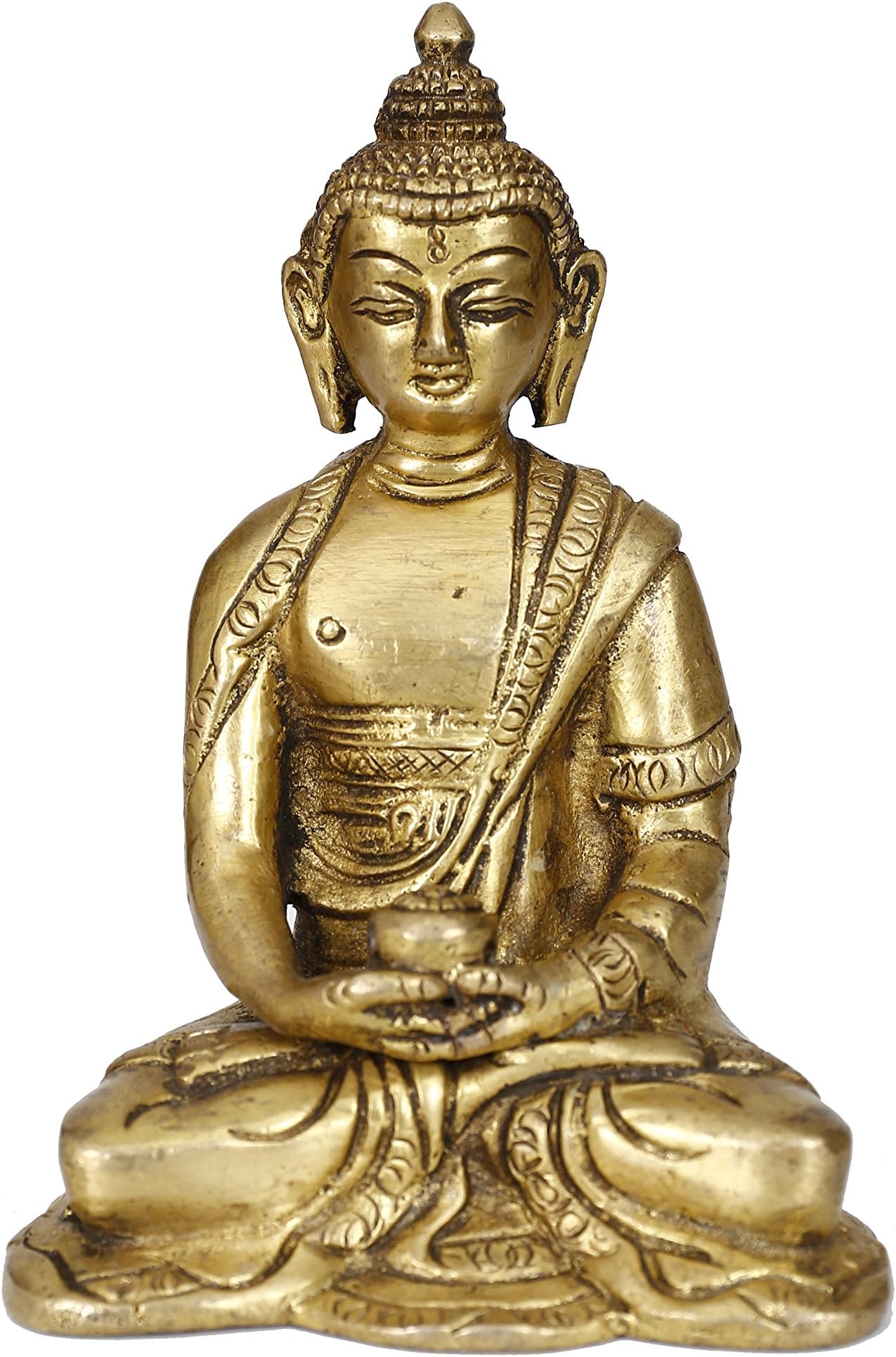 Bermoni Lord Buddha Sitting Meditating Sculpture Statue -(BUDDHA-STATUE-1)