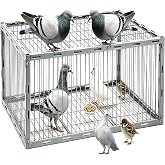 Bird Trap Upgraded Sparrow Trap | One-Way Entrance Escape-Proof Pigeon Trap, Easy to Install and Harmless Pigeon Cage, 15.74/11.81/10.23 inch