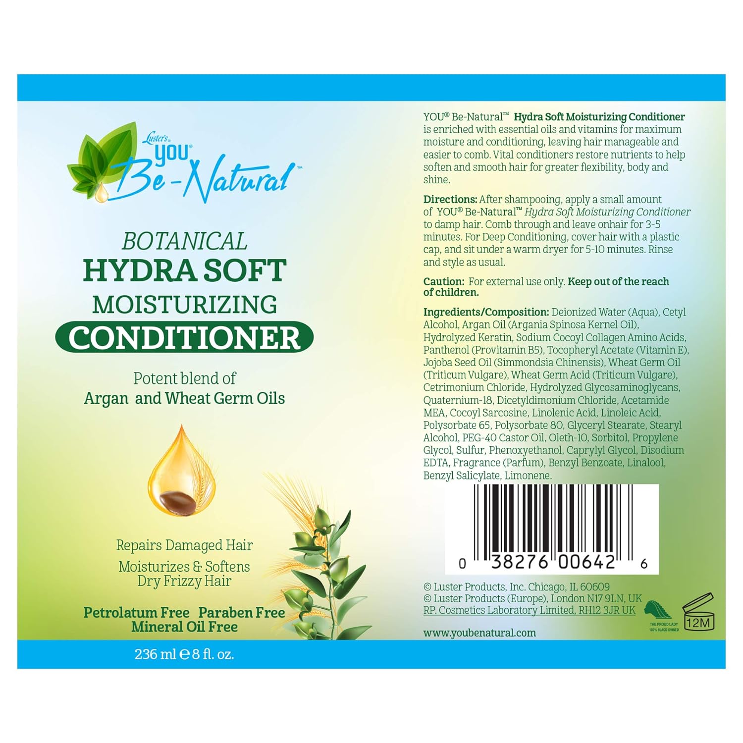 Amazon Com Luster S You Be Natural Botanical Hydra Soft