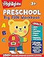 Kindergarten Big Fun Workbook: Kids Workbook with Tracing Worksheets, Alphabet Practice, Math Activities and Puzzles for Kindergarten Prep and Learning