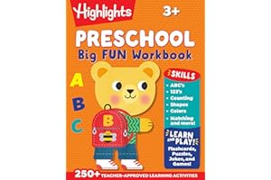 Preschool Big Fun Workbook: 256-Page Preschool Learning Workbook, Practice Math, Writing, Shapes and More with Puzzles and Ac