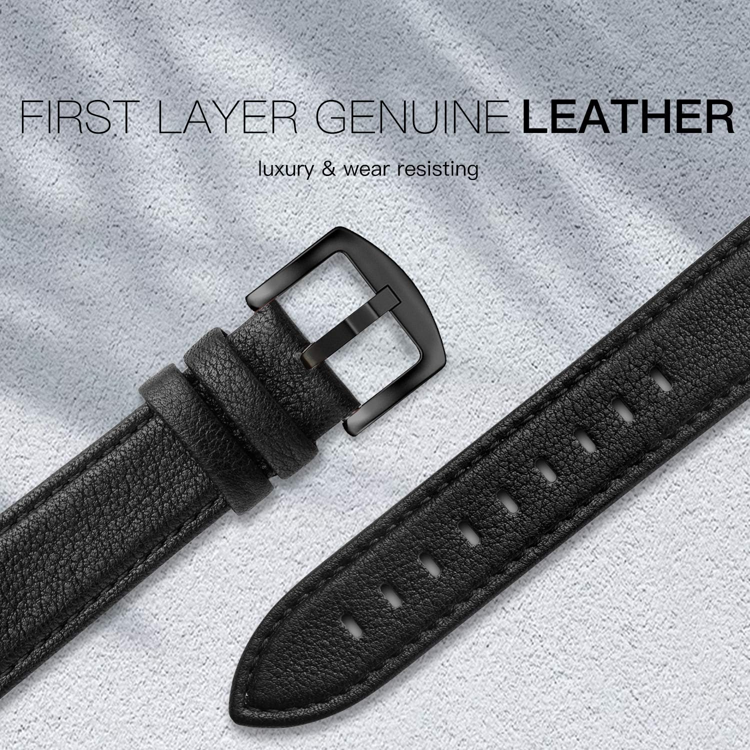 EDIMENS Leather Bands Compatible with Apple Watch 42mm 44mm Band Men Women, Vintage Genuine Leather Wristband Replacement Band Compatible for Apple Watch iwatch Series 6 5 4 3 2 1, SE Sports & Edition