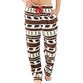 Lazy One Men's Fleece Pajama Pants, Nordic Fleece Pajama Bottoms for Men, Warm Pajama Pants