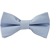 ZENXUS Pre-Tied Bow Ties, Formal Solid Tuxedo Bowties, Toddlers, Boys and Youths, Adults, 3 Sizes