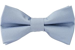 ZENXUS Pre-Tied Bow Ties, Formal Solid Tuxedo Bowties, Toddlers, Boys and Youths, Adults, 3 Sizes