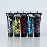 Moon Glitter Classic Chunky Face & Body Glitter Gel Red 12ml Cosmetic view 4