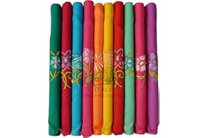 Caruso Italy Women's 100% Pure Cotton Hankerchief | Lady's handkerchief, Soft Hanky | - Pack of 10