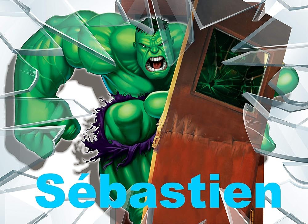 Stickers Autocollant Hulk Avengers Personnalise Avec Prenom Decoration Chambre Enfant Porte Amazon Fr Handmade